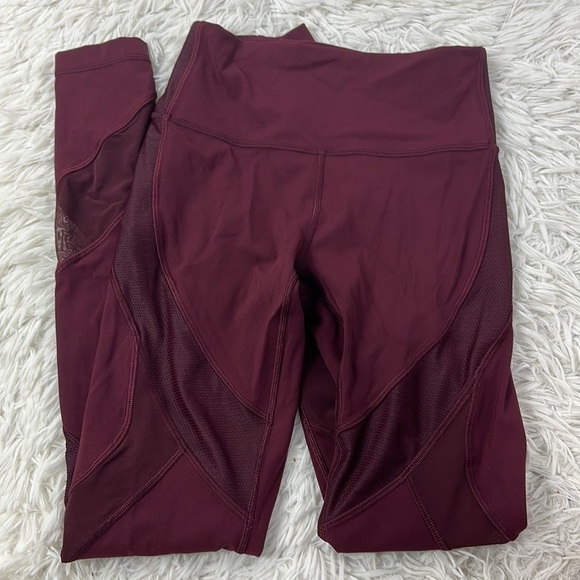 Lululemon Wunder Under High-Rise Tight 28" *Mesh Garnet - Picture 1 of 4